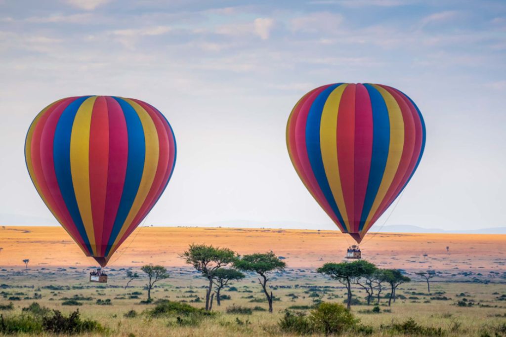 hot air balloon safari in serengeti